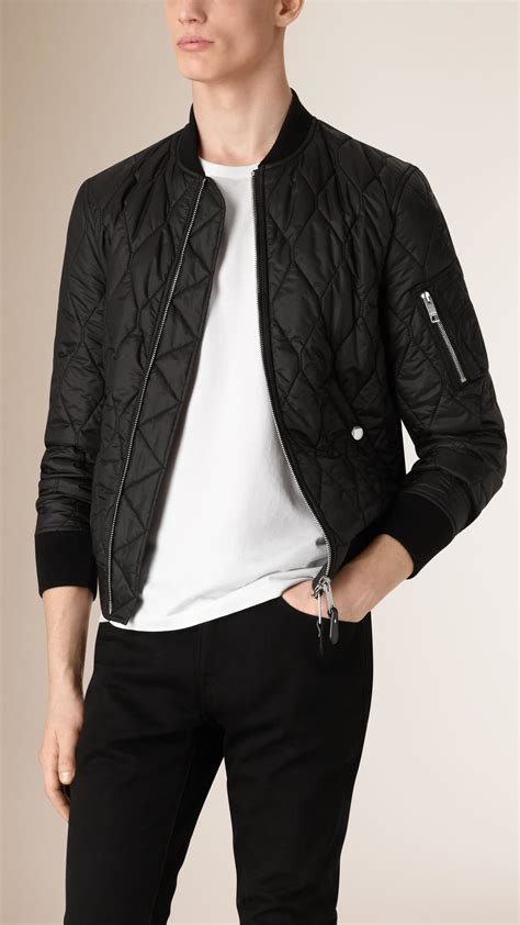 burberry mens bomber jackets|men's burberry quilted jacket.